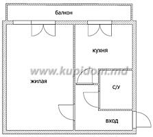 1 комнатная в Тирасполе на Балке