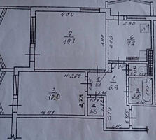 Предлагается к продаже двухкомнатная квартира на Бочарова. Общая ...