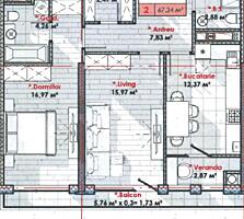 Spre vânzare apartament în Cartierul rezidențial SOLARIS construit de 