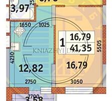 Продаж 1к.кв. у ЖК Медовий-1, по вул. Кадетський гай 10, 41/17/13 ...