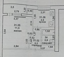 Продам 1-ю квартиру в Бендерах