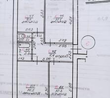 Продам просторную трёхкомнатную квартиру в центре села Гиска