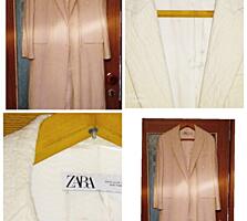 Пальто Zara. Кожаный плащ, Турция. Покупали в Москве.