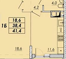 Продам квартиру 41.4 кв. м., 7/16, новый дом, жк Прохоровский Квартал.