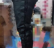 Кожаные мужские штаны размер 56