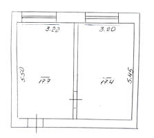 Комнаты в общежитии 36 м2, ул. Победы 36, 1эт. /5, 5000$