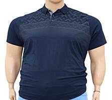 Tricou polo de vara din material natural subtire pe manșeta de jos