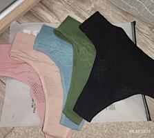 Продам Сплошные ребристые бесшовные стринги 5 шт 130 р как на фото