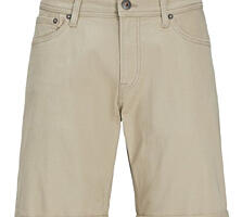 Джинсовые шорты бежевого цвета бу в отличном состоянии
