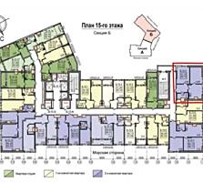 Продам квартиру 60 кв. м., 15/26, новый дом, жк Посейдон.