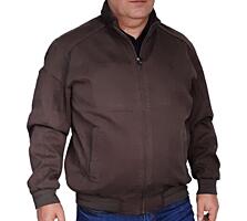 Geacă pilot de toamnă din țesătură naturală.