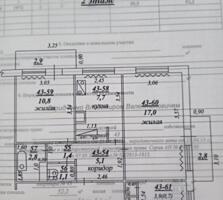 Продам 2 х комнатную, район ленинский