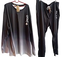 Эластиковый Спортивный костюм батл большого размера и роста