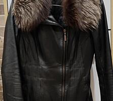 Продается кожаная куртка в отличном состоянии