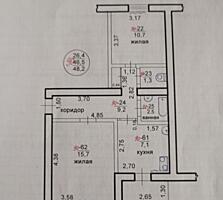 Продается двухкомнатная квартира. Хорошая планировка, жилое состояние.