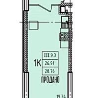 35996. Продаётся 1-комнатная квартира в ЖК ...