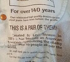 Новые джинсы W31/L32 (46/48) р-р, дл. -101см., об. пояса. -74см.