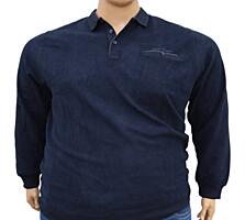 Polo cald pentru bărbați, mărime mare, cu buzunar.