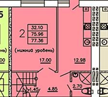 7868. Продам  3-х комнатную двухуровневую ...