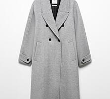 Шерстяное пальто MANGO, XL, оверсайз