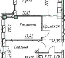 В продаже 2 комнатная квартира в новым жилом комплексе на Черемушках. 