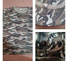 Две рубашки размер 52-54. Футболка камуфляжная размер 3ХL. Недорого.