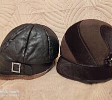 Шапка натур. кожа черная р. 56