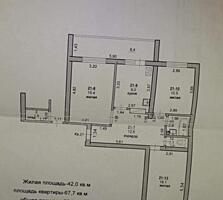 Продам трехкомнатную квартиру на Борисовке 6/6