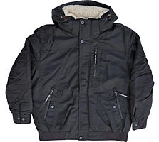 Большого размера мужская зимняя куртка бомбер.