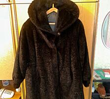 Продам шубу чёрную 52-54 размер