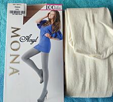 Колготки женские теплые, ажурные.