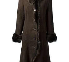 Дублёнка, из натуральной замши, с натуральным мехом.