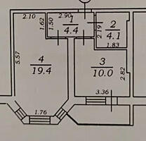 Однокомнатная в новом доме.