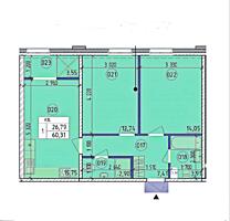 продаж 2-к квартира Київ, Голосіївський, 83500 $