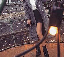 Утепленное пальто оверсайз, размер XS-S