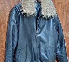 Продам натуральную кожаную куртку из телятины с натуральным мехом
