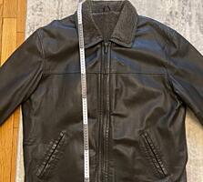 Б/у кожаная зимняя куртка