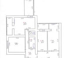 Продается трехкомнатная квартира в г. Рыбница, ул. Вальченко, д. 61