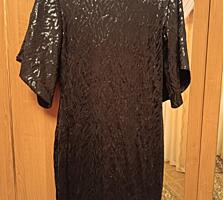 Платье чёрное паеточное