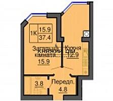 Продажа 1-й квартиры в ЖК София Нова. Общая площадь: 38,4 кв.м. От ...