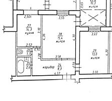 Продаётся 3-комн квартира с пристройкой, р-н Причерноморья, 1/5 этаж