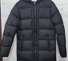 Пуховик мужской Lacoste удлиненный, натуральный пух, 100% оригинал