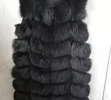 Жилет меховой натуральный, размер 44-46 /МL