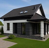 Продается новый 1-этажный дом с мансардой, расположенный в центре ...