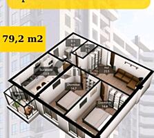 Apartament - 79  m²  , Chisinau