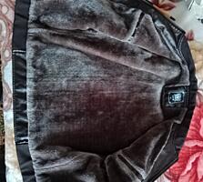 Кожаная куртка с мехом!!!