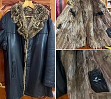 Продам дублёнку в Идеальном состоянии с натуральным мехом 58 р-р 1500р