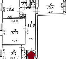 Трехкомнатная в Аркадии