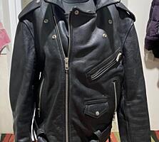 Оригинальная мотокуртка (классическая модель косухи) Alberto