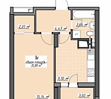В продаже однокомнатная квартира с ремонтом в новом доме в одном из ..
